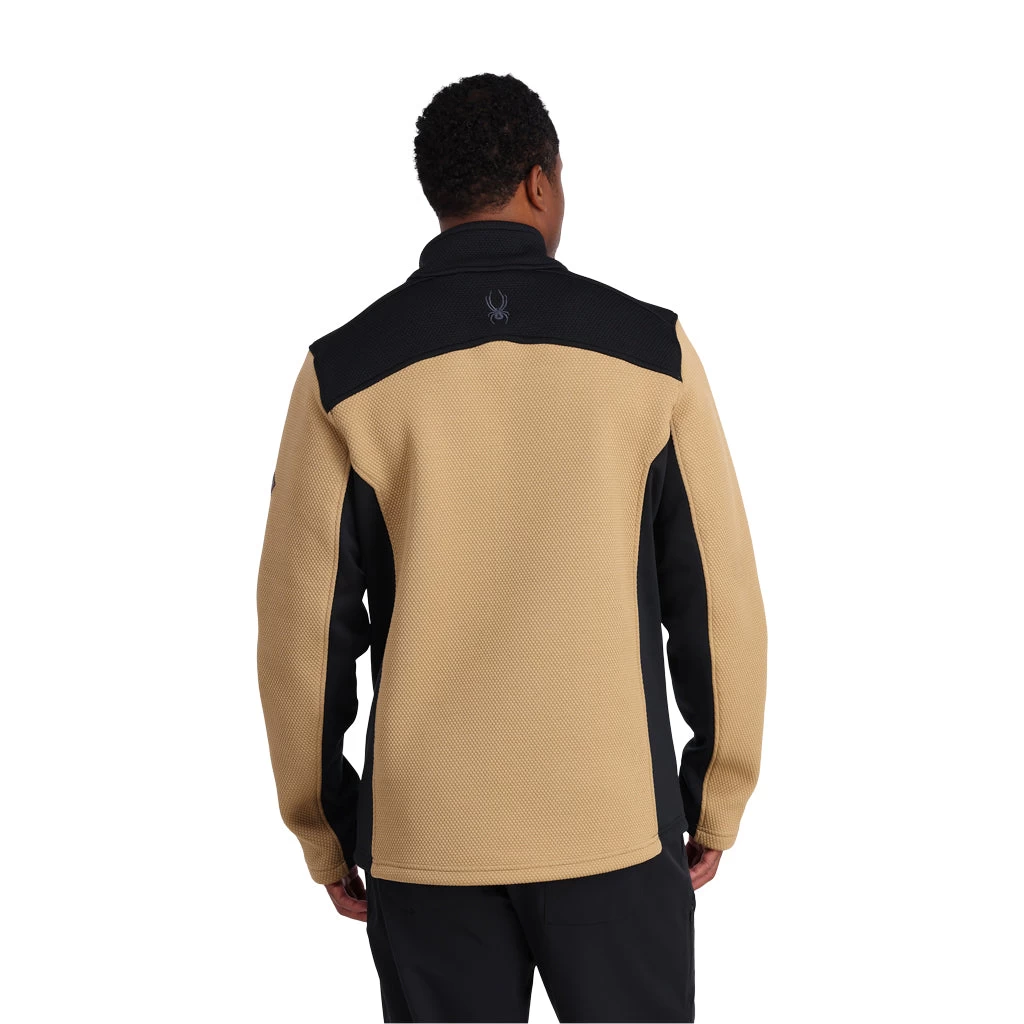 Spyder Mens Encore Half Zip - Black Tannin - Image 3