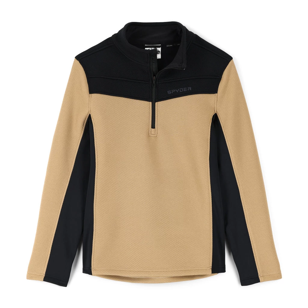 Spyder Mens Encore Half Zip - Black Tannin - Image 2