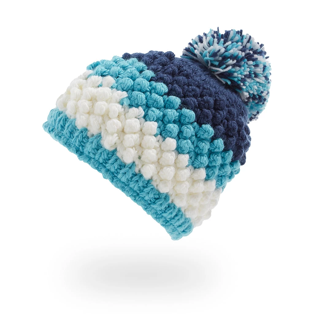 Spyder Big Girls Brrr Berry Pom - Bahama Blue - Image 2