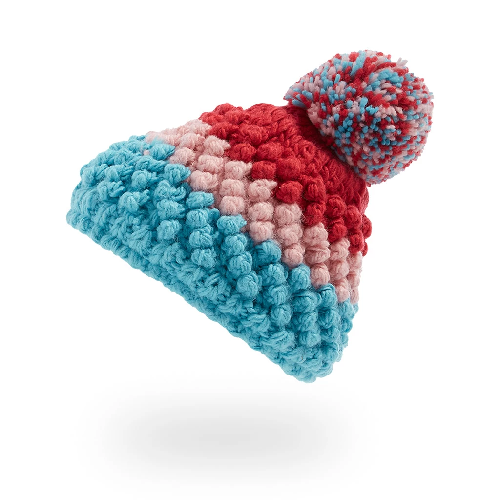 Spyder Little Girls Brrr Berry Pom - Bahama Blue Petal - Image 2