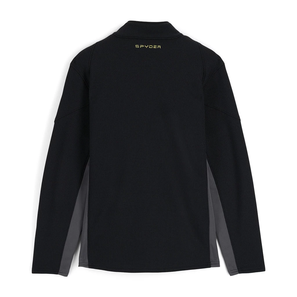 Spyder Mens Bandit Full Zip - Black Citron - Image 2