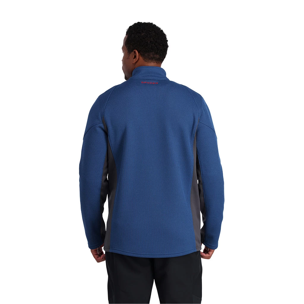 Spyder Mens Bandit Half Zip - Abyss Volcano - Image 2