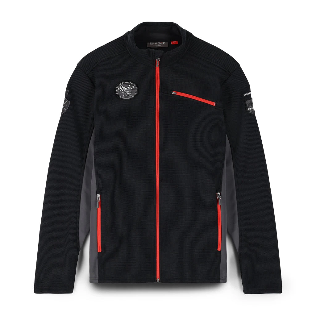 Spyder Mens Bandit Wengen Full Zip - Black