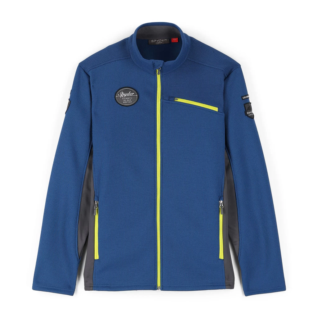 Spyder Mens Bandit Wengen Full Zip - Abyss Citron