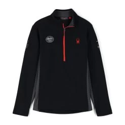 Spyder Mens Bandit Wengen Half Zip - Black