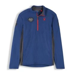 Spyder Mens Bandit Wengen Half Zip - Abyss Volcano