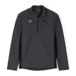 Spyder Mens Bandit Wengen Half Zip - Ebony Black