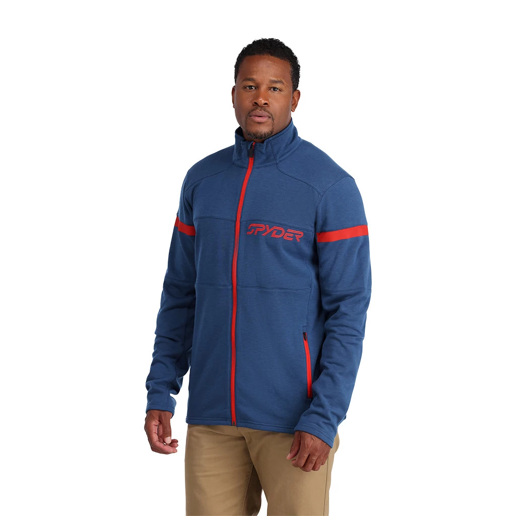 Spyder Mens Speed Full Zip - Abyss Volcano - Image 2