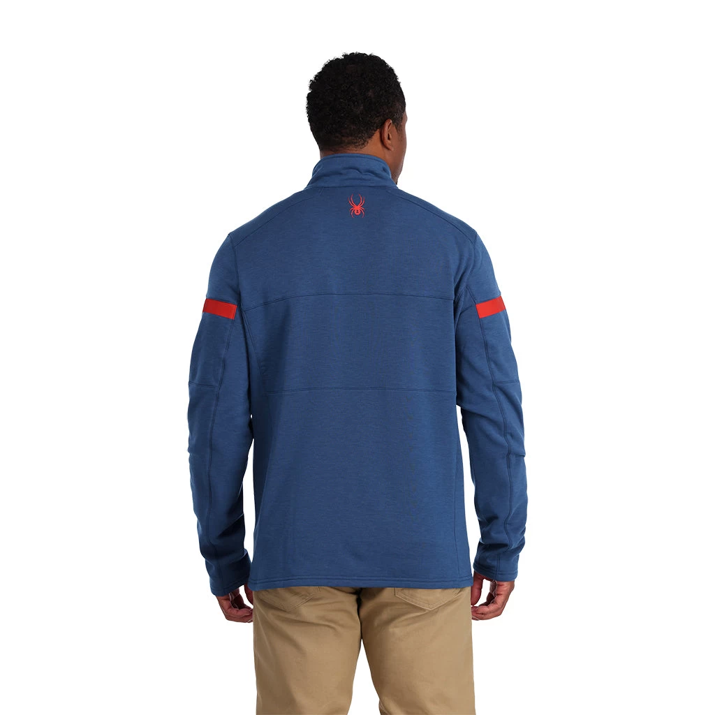 Spyder Mens Speed Full Zip - Abyss Volcano - Image 3