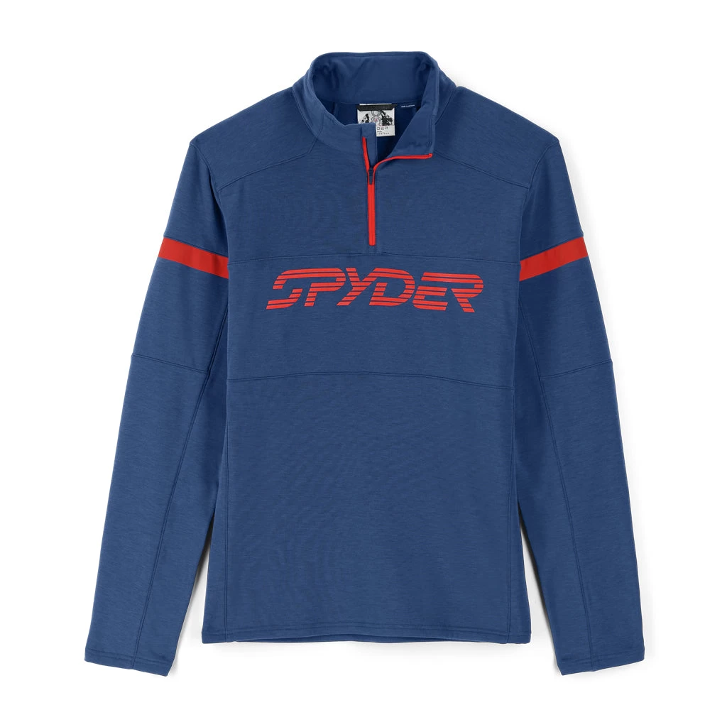 Spyder Mens Speed Half Zip - Abyss Volcano