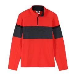 Spyder Mens Speed Half Zip - Volcano Ebony