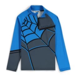 Spyder Big Boys Web Half Zip - Ebony Collegiate