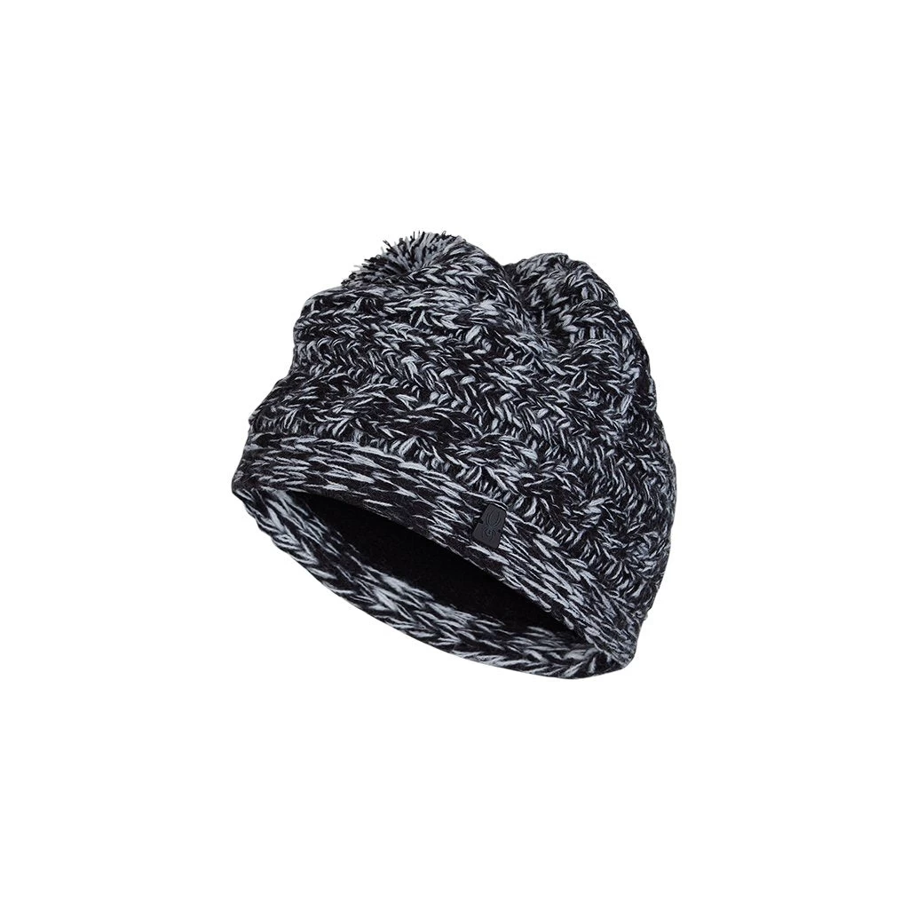 Spyder Womens Twisty Knit Pom - Black