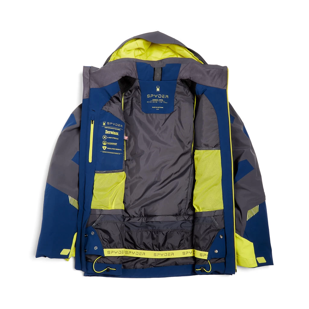 Spyder Mens Leader - Abyss Citron - Image 8