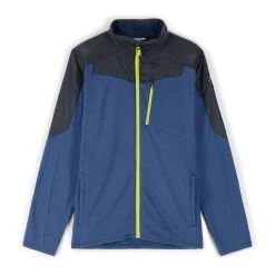 Spyder Mens Leader Graphene Full Zip - Abyss Citron