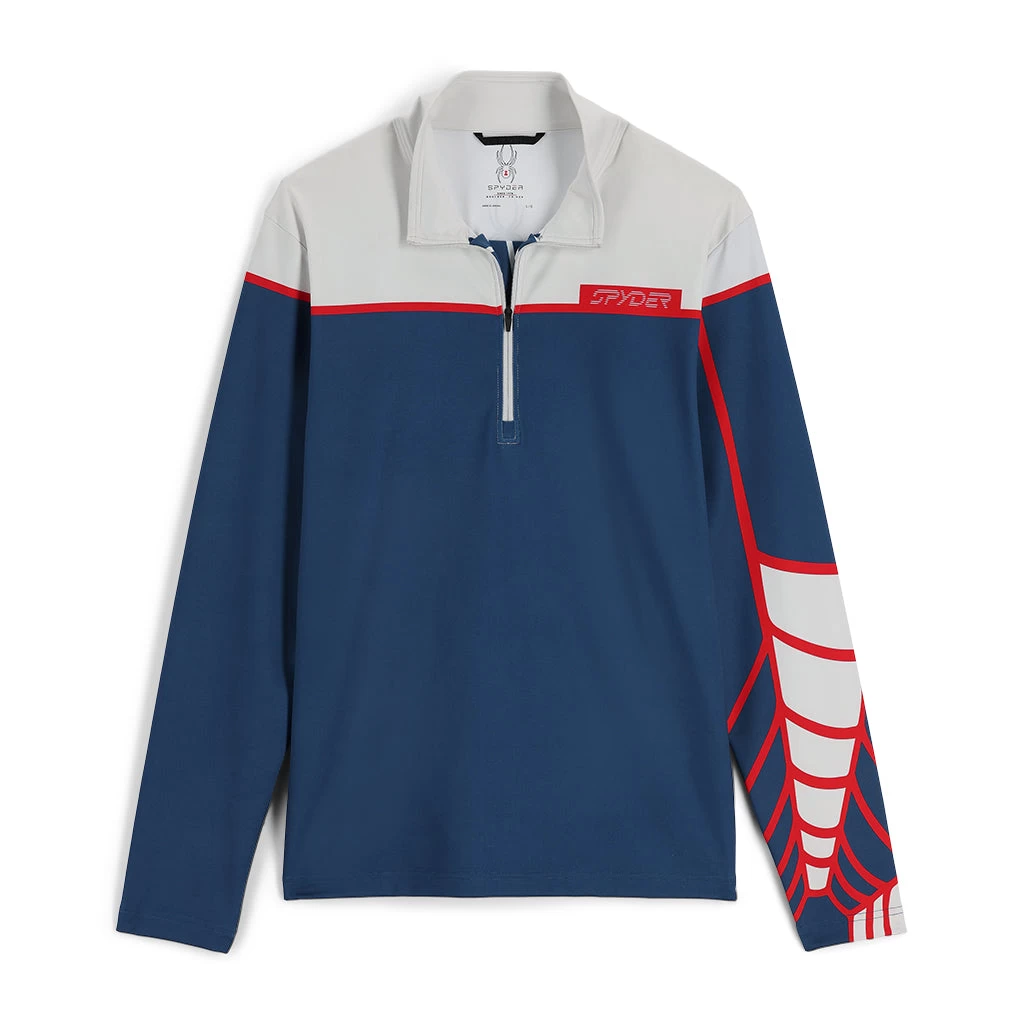 Spyder Mens Spirit Of '78 Half Zip - Glacier Abyss - Image 2