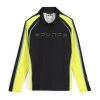 Spyder Mens Throwback Half Zip - Black Citron