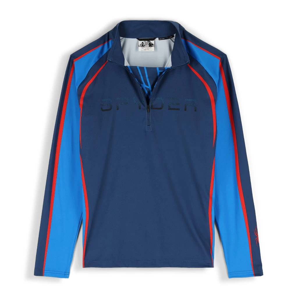Spyder Mens Throwback Half Zip - Abyss Collegiate