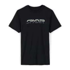 Mens Spyder Retro Logo Tee - Black