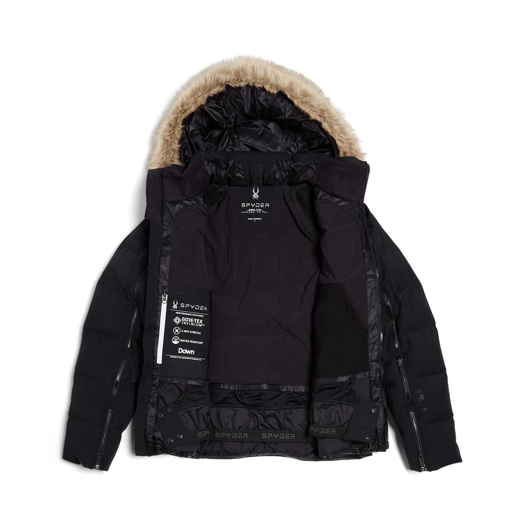 Spyder Womens Falline Faux Fur - Black - Image 5