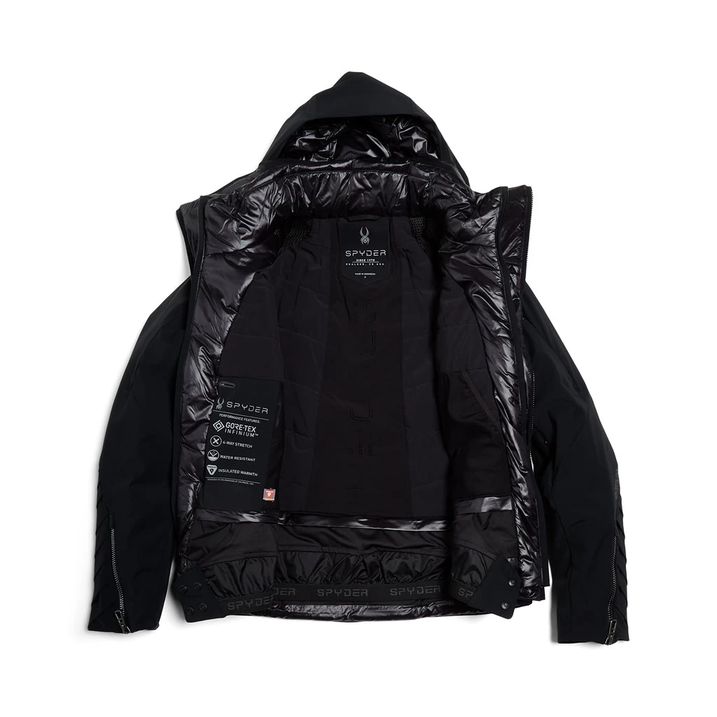 Spyder Womens Pinnacle No Faux Fur - Black - Image 5