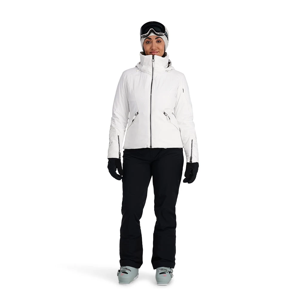 Spyder Womens Pinnacle No Faux Fur - White - Image 4