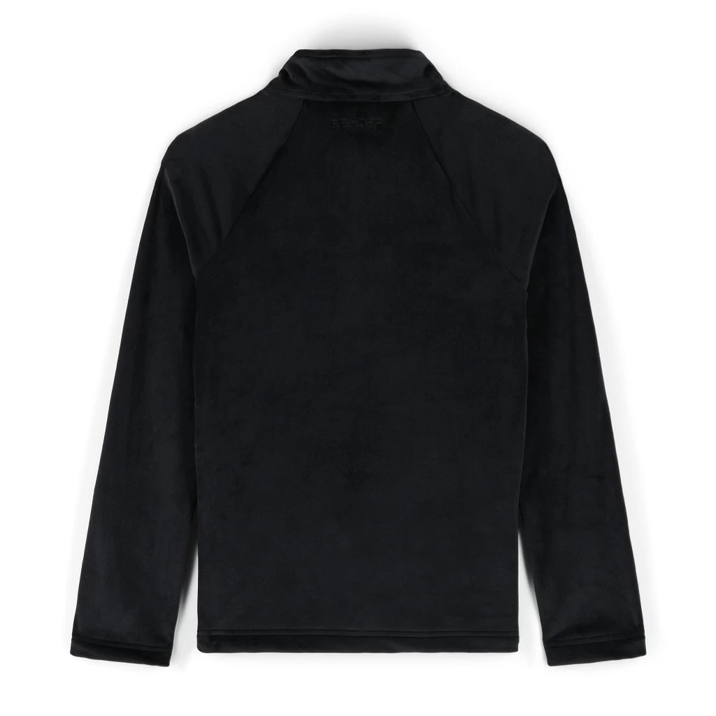 Spyder Big Girls Shimmer Bug Half Zip - Black - Image 2