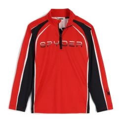 Spyder Big Boys Downhill Half Zip - Volcano