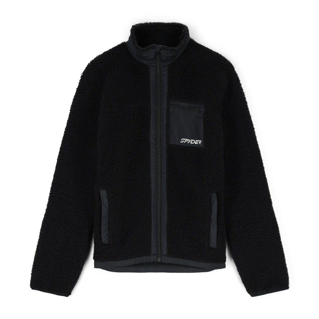 Spyder Mens Sherman Sherpa - Black - Image 2