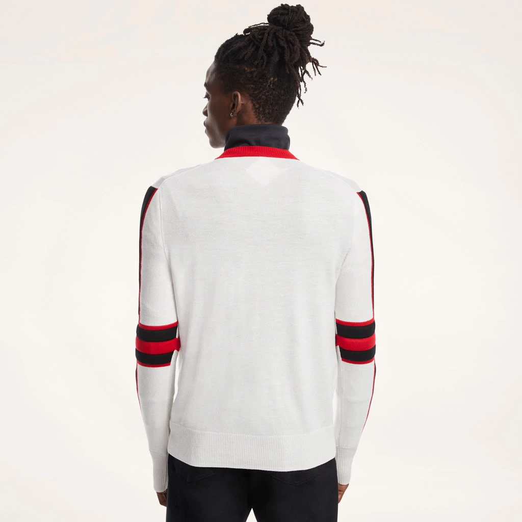 Mens Spyder X Brooks Brothers Crewneck - White - Image 3