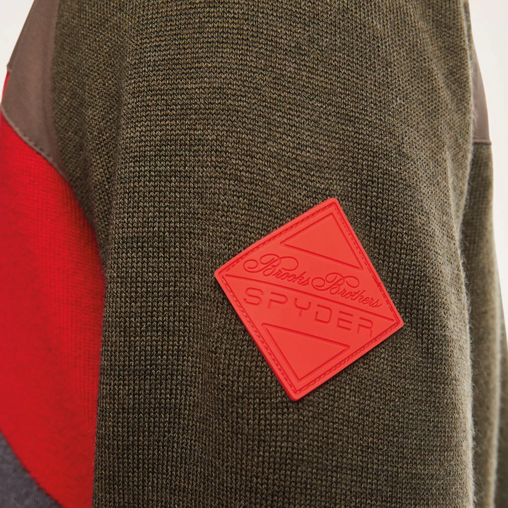 Mens Spyder X Brooks Brothers Colorblock - Olive Green - Image 5